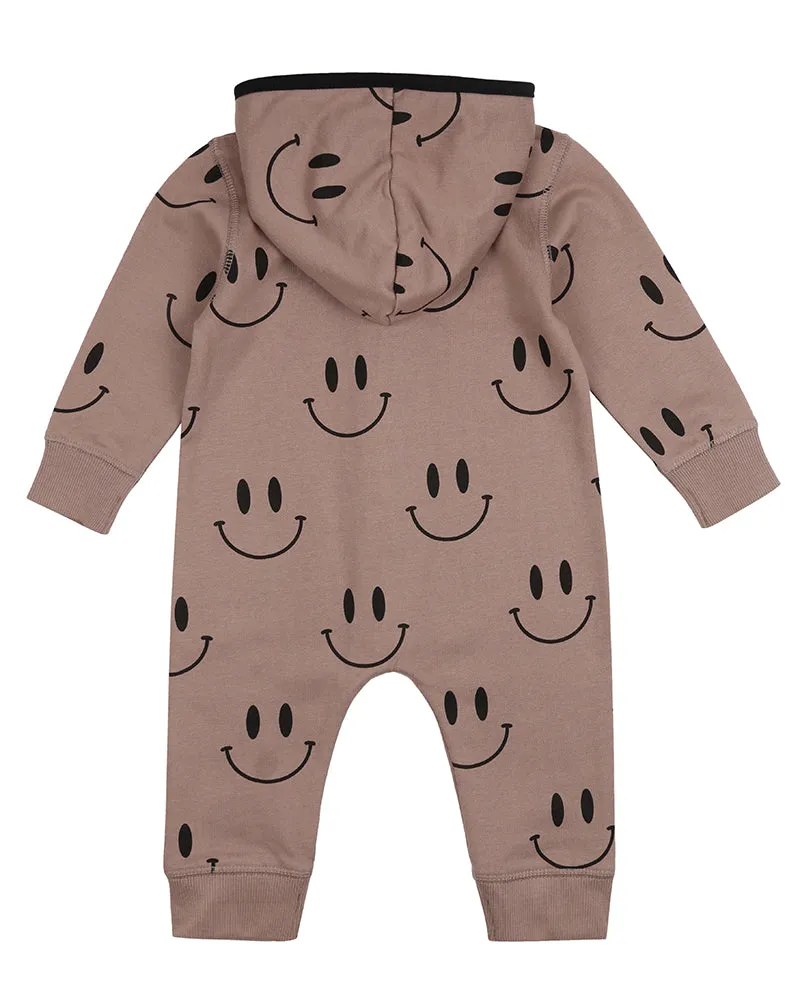 Smiley Hooded Romper