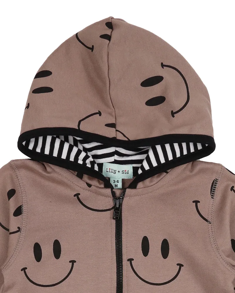 Smiley Hooded Romper