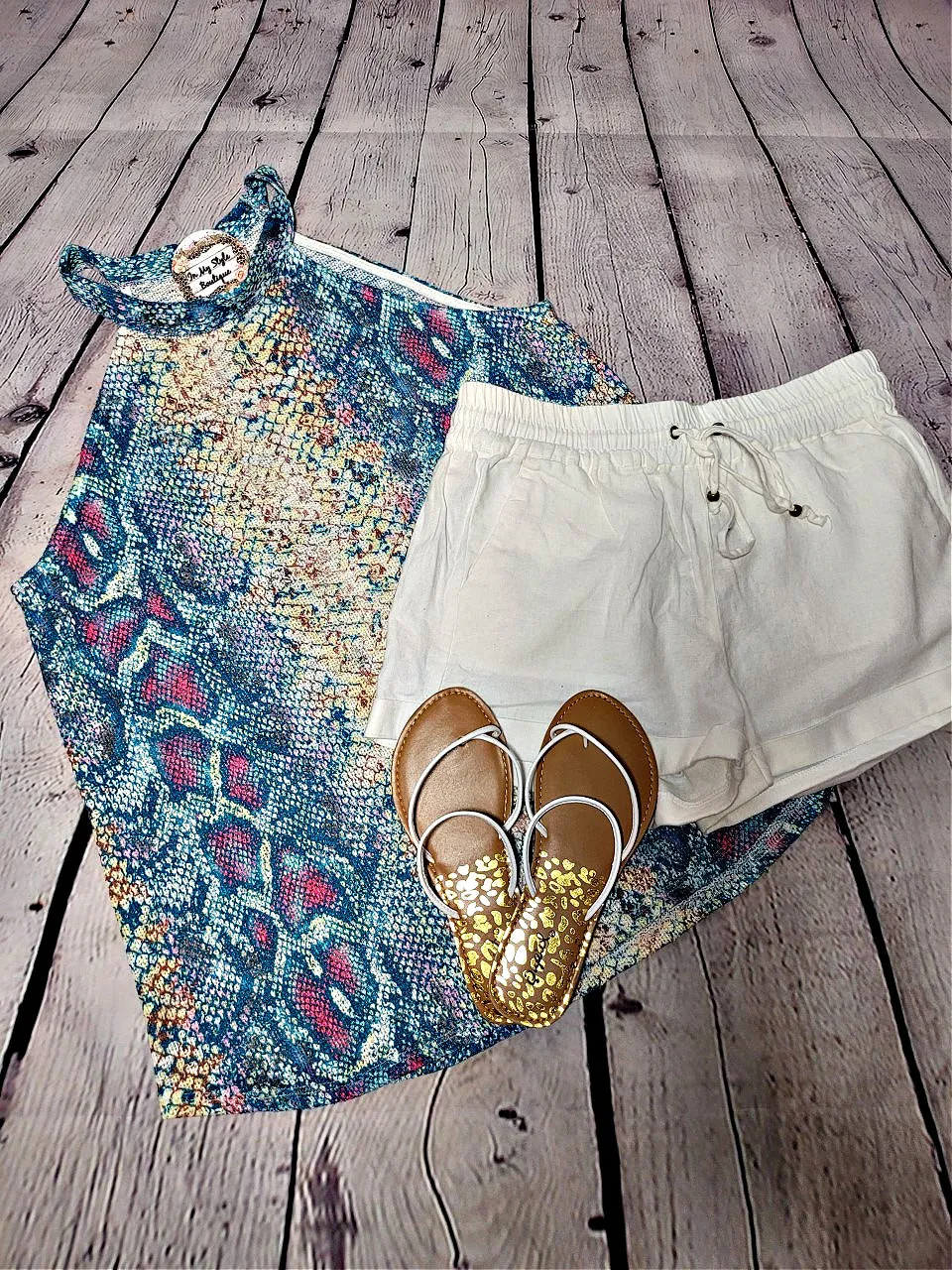 Snake Printed Halter