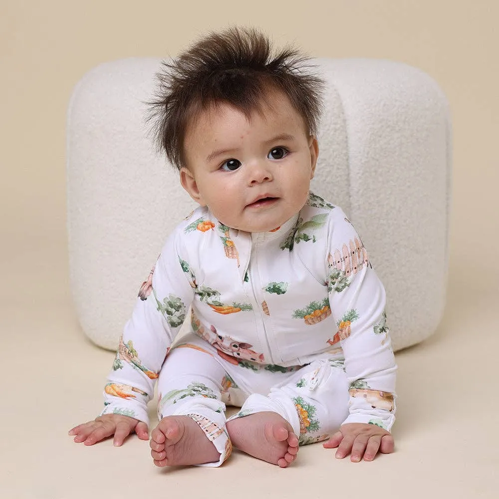 Snuggle Hunny - Farm Organic Snugglesuit Convertible Romper
