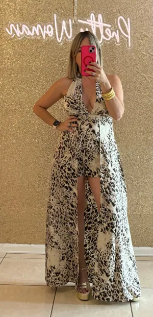 Sofia Animal Print Romper