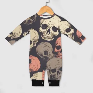 Soft Skulls 👶💀👣 Long Sleeve Baby Romper