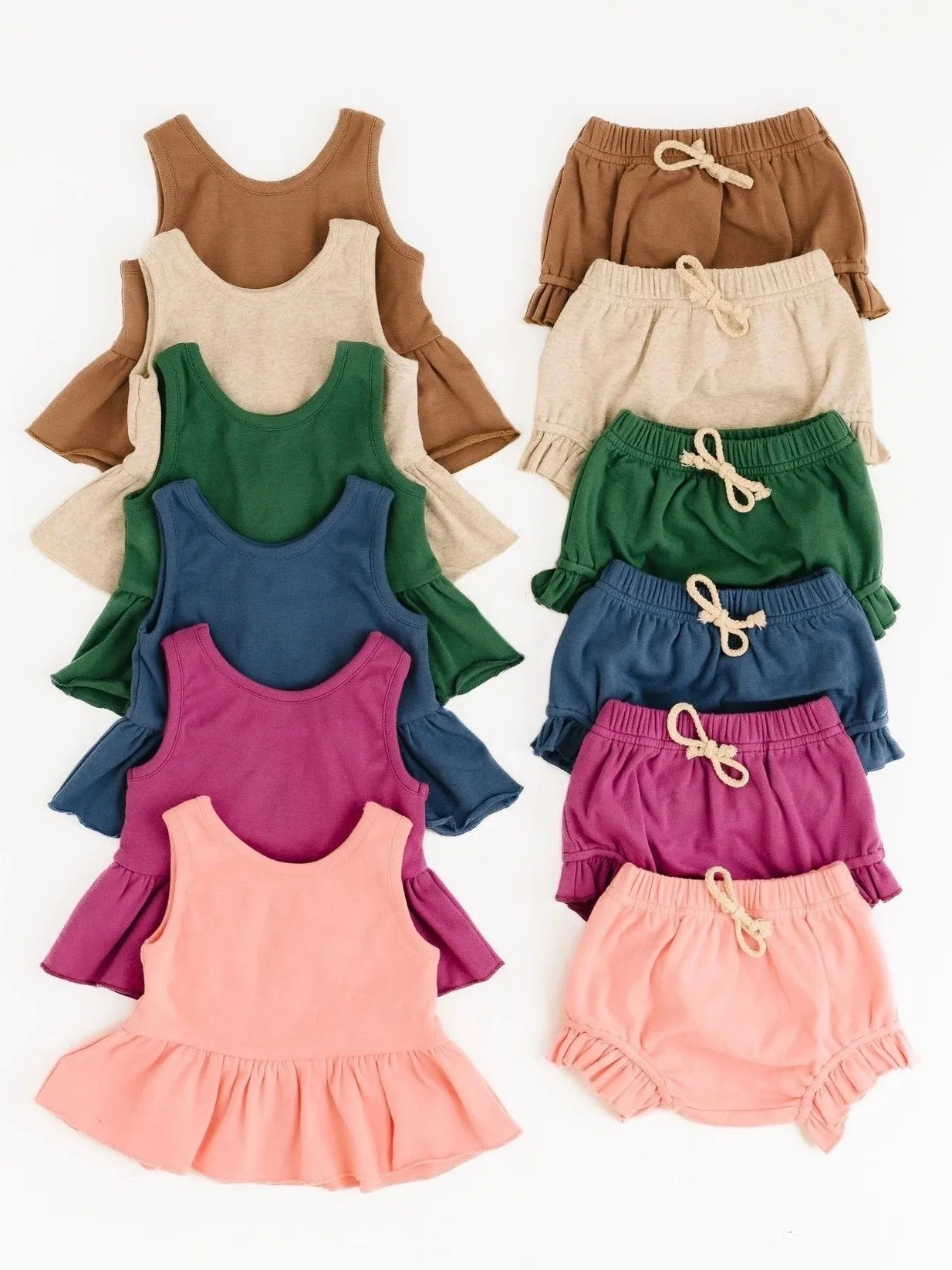 Solid Peplum Set | 6-12m