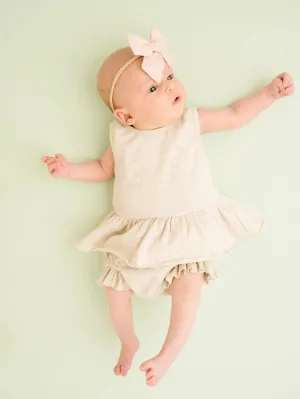 Solid Peplum Set | 6-12m