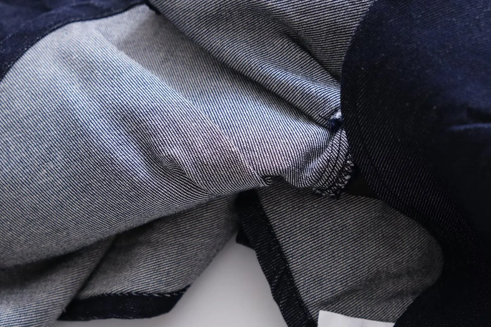 Spaghetti Strap Peplum Dark Wash Denim Top