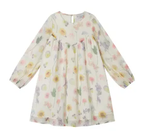 Stella McCartney Kids Georgette Flower Print Dress
