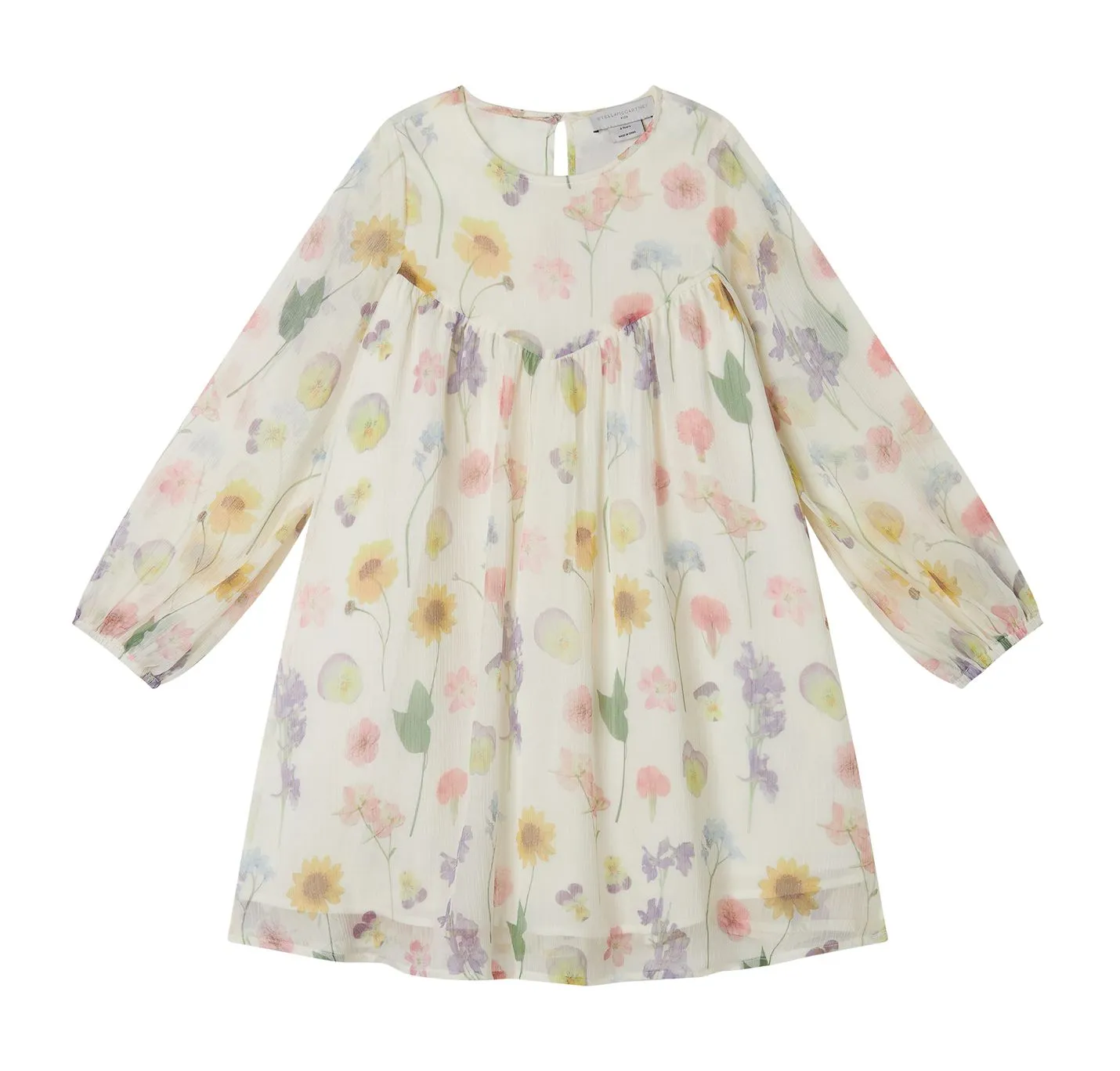 Stella McCartney Kids Georgette Flower Print Dress