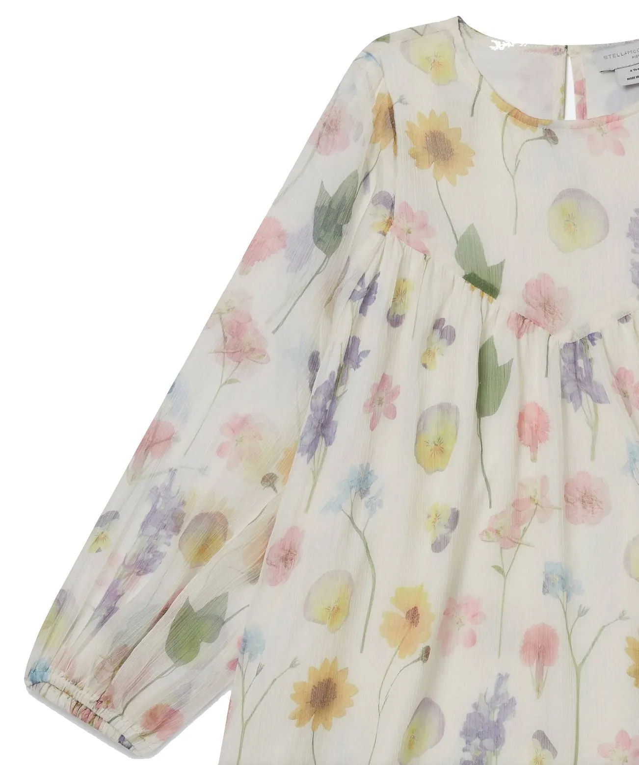 Stella McCartney Kids Georgette Flower Print Dress
