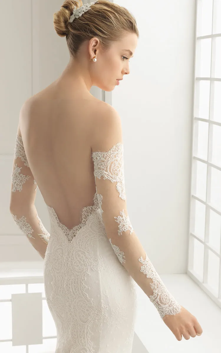 Strapless Backless Organza Dress With Appliques-704006