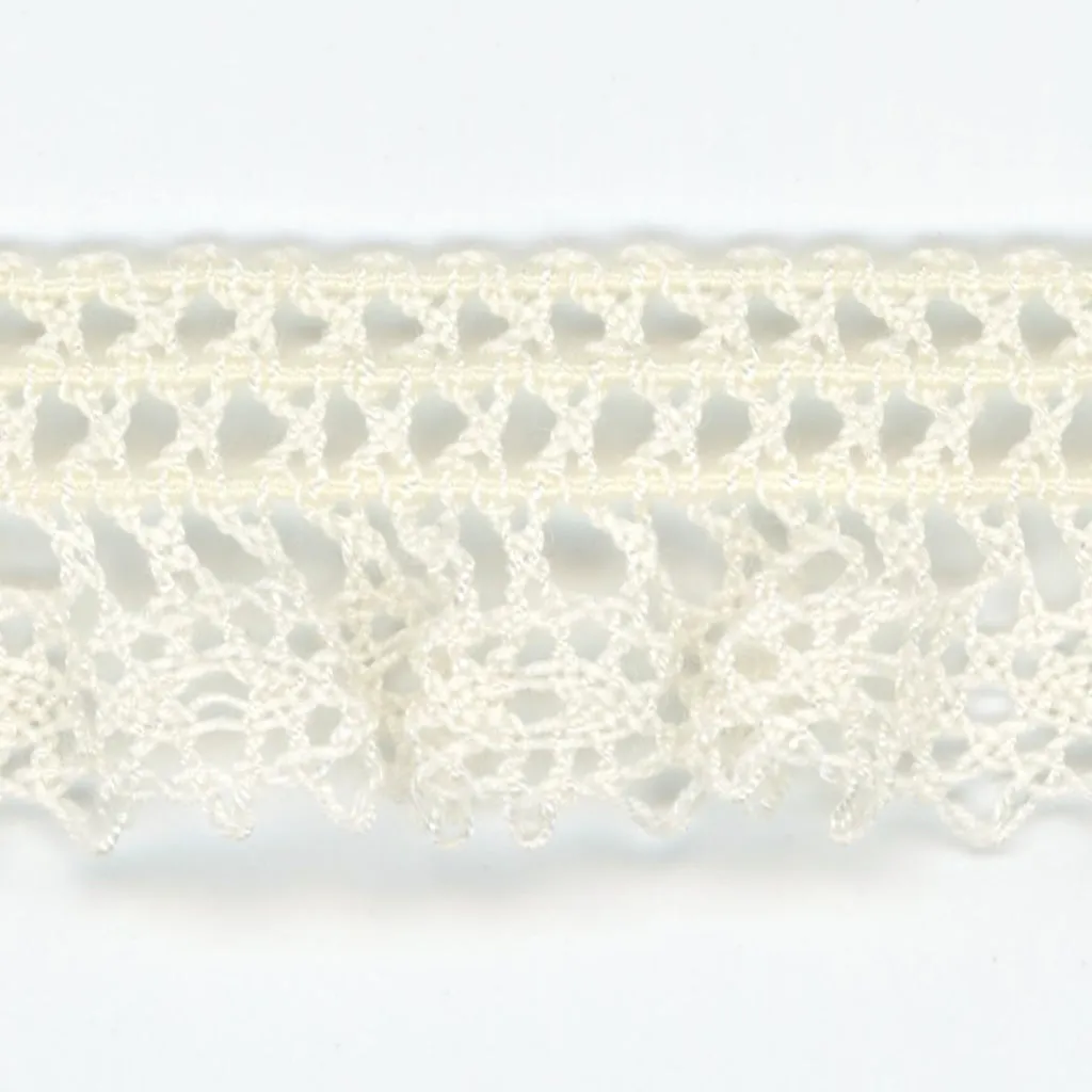 Stretch Torchon Lace #02 Cream