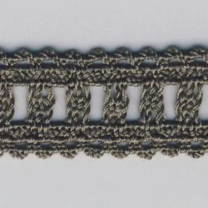 Stretch Torchon Lace #102 Carbon Gray