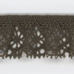 Stretch Torchon Lace #102 Carbon Gray