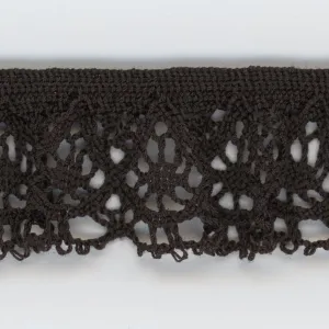 Stretch Torchon Lace #142 Coffee Brown
