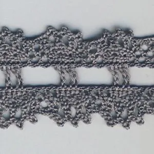 Stretch Torchon Lace #159 Medium Gray