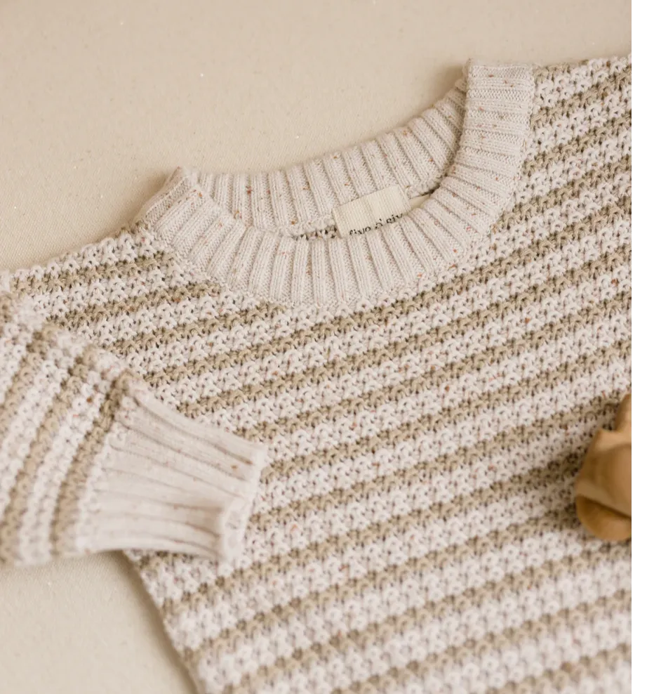 Striped Speckle Romper