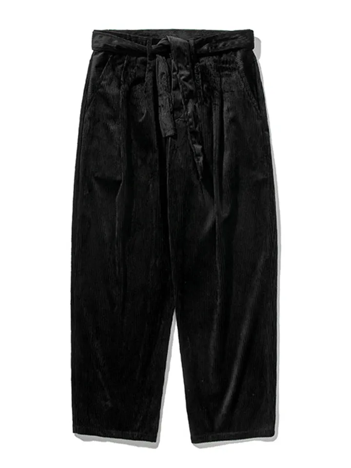 Stylish Causal Straight Leg Corduroy Pants for Men