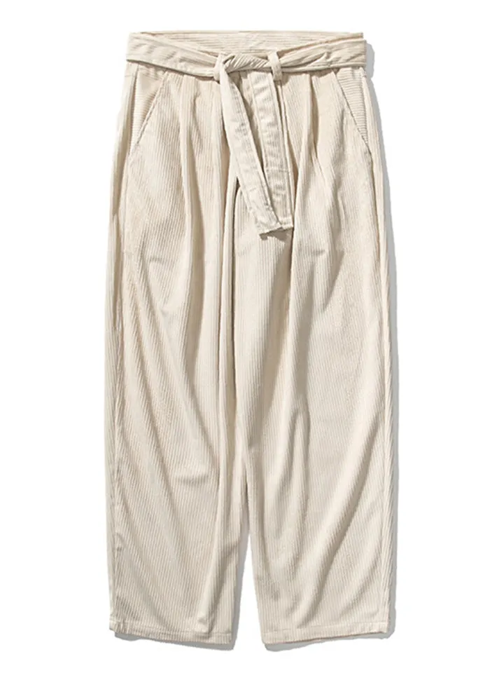 Stylish Causal Straight Leg Corduroy Pants for Men