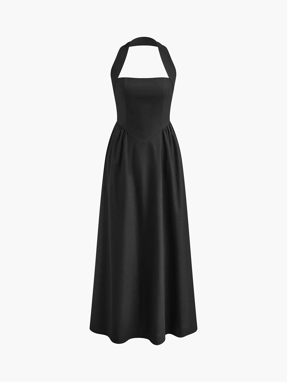 SummerBreeze™ | Women's Halter Maxi Dress | Flowing Sleeveless Design, Lightweight Fabric for Warm Weather