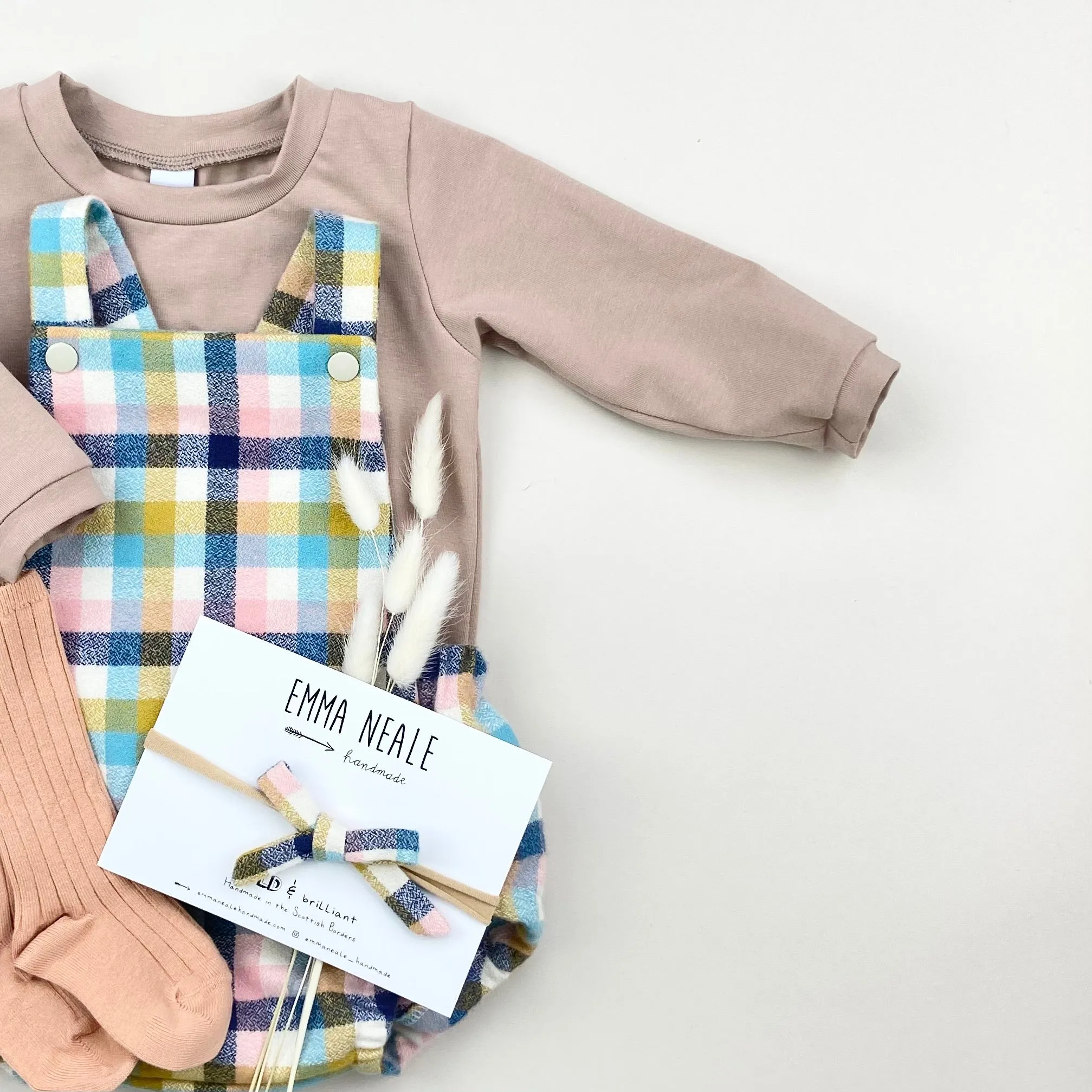 Sunny Check Orla Bow Headband