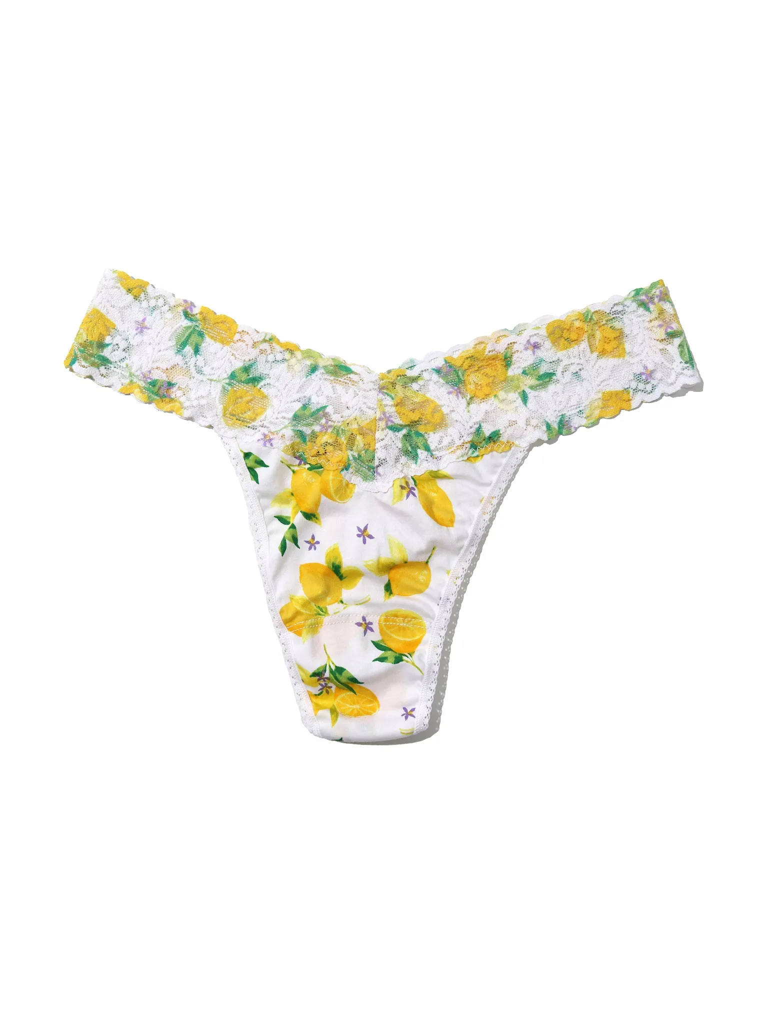 Supima® Cotton Printed Original Rise Thong Make Lemonade
