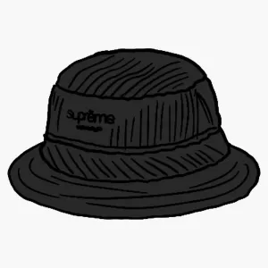 Supreme Wide Wale Corduroy Crusher Black