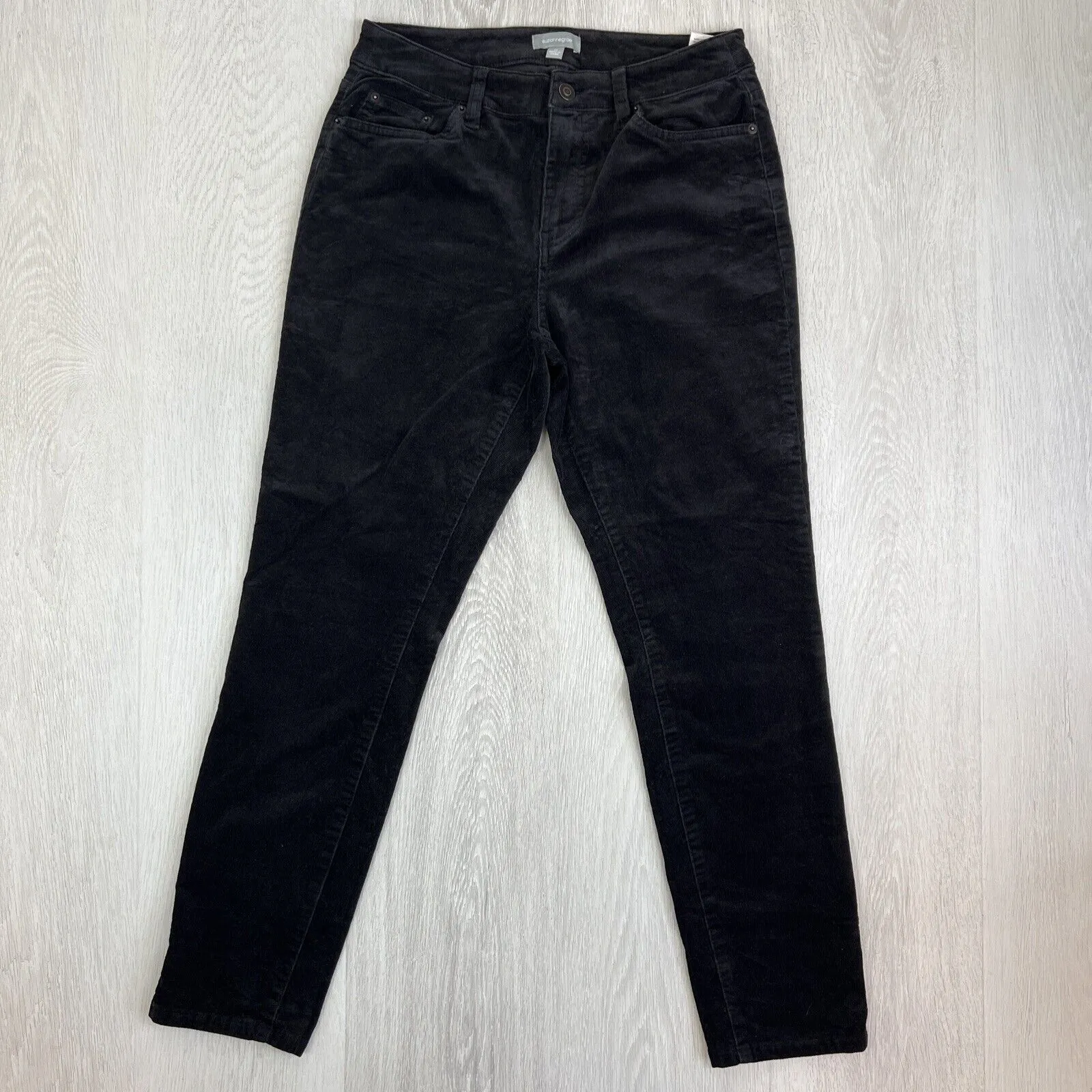 Suzanne Grae Jeans Womens Corduroy Pants Tapered Stretch Size 10 (2 Pairs)