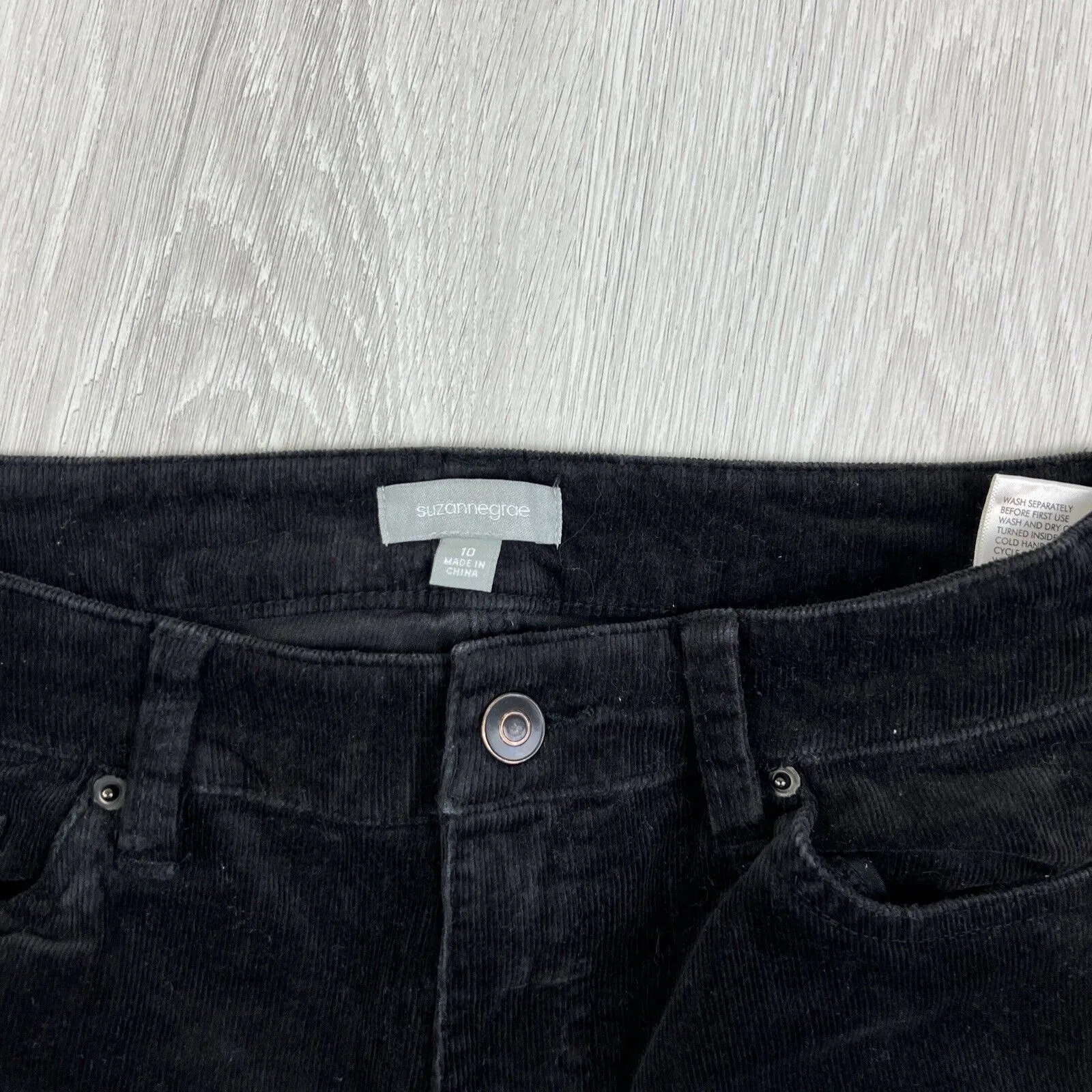 Suzanne Grae Jeans Womens Corduroy Pants Tapered Stretch Size 10 (2 Pairs)