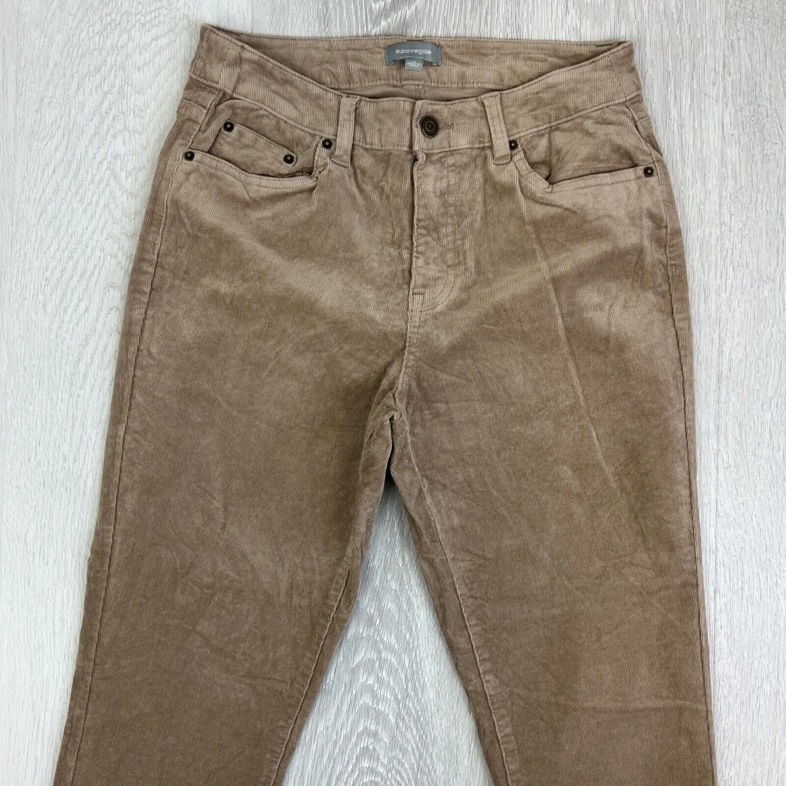 Suzanne Grae Jeans Womens Corduroy Pants Tapered Stretch Size 10 (2 Pairs)