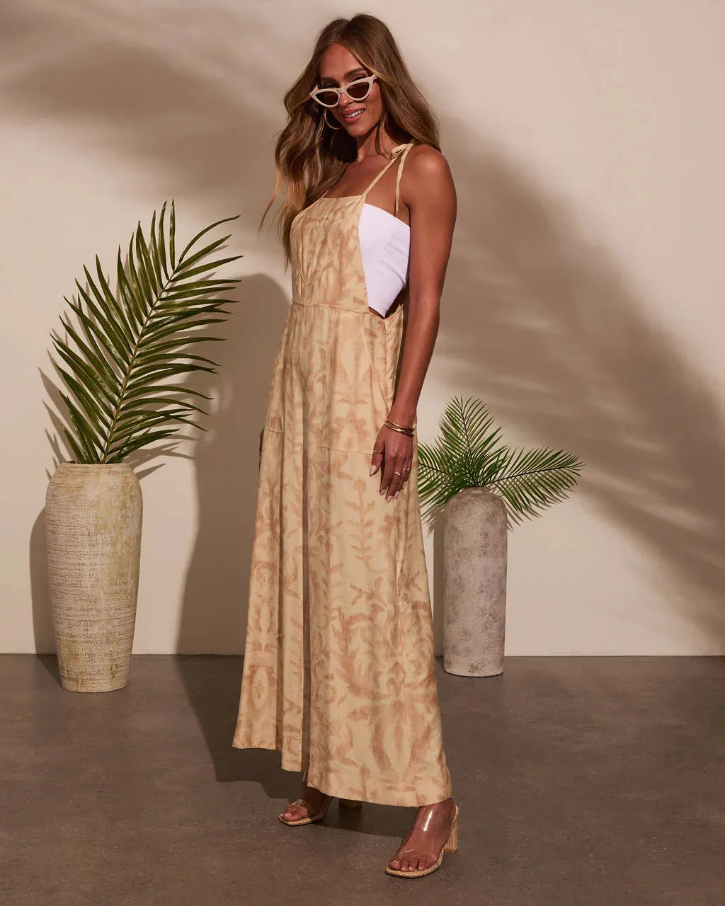 Sweet Wanderer Relaxed Abstract Jumpsuit