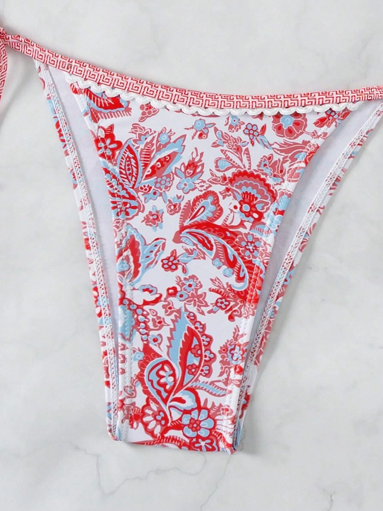 Swim Summer Beach Women'S Red Printed Bikini Set