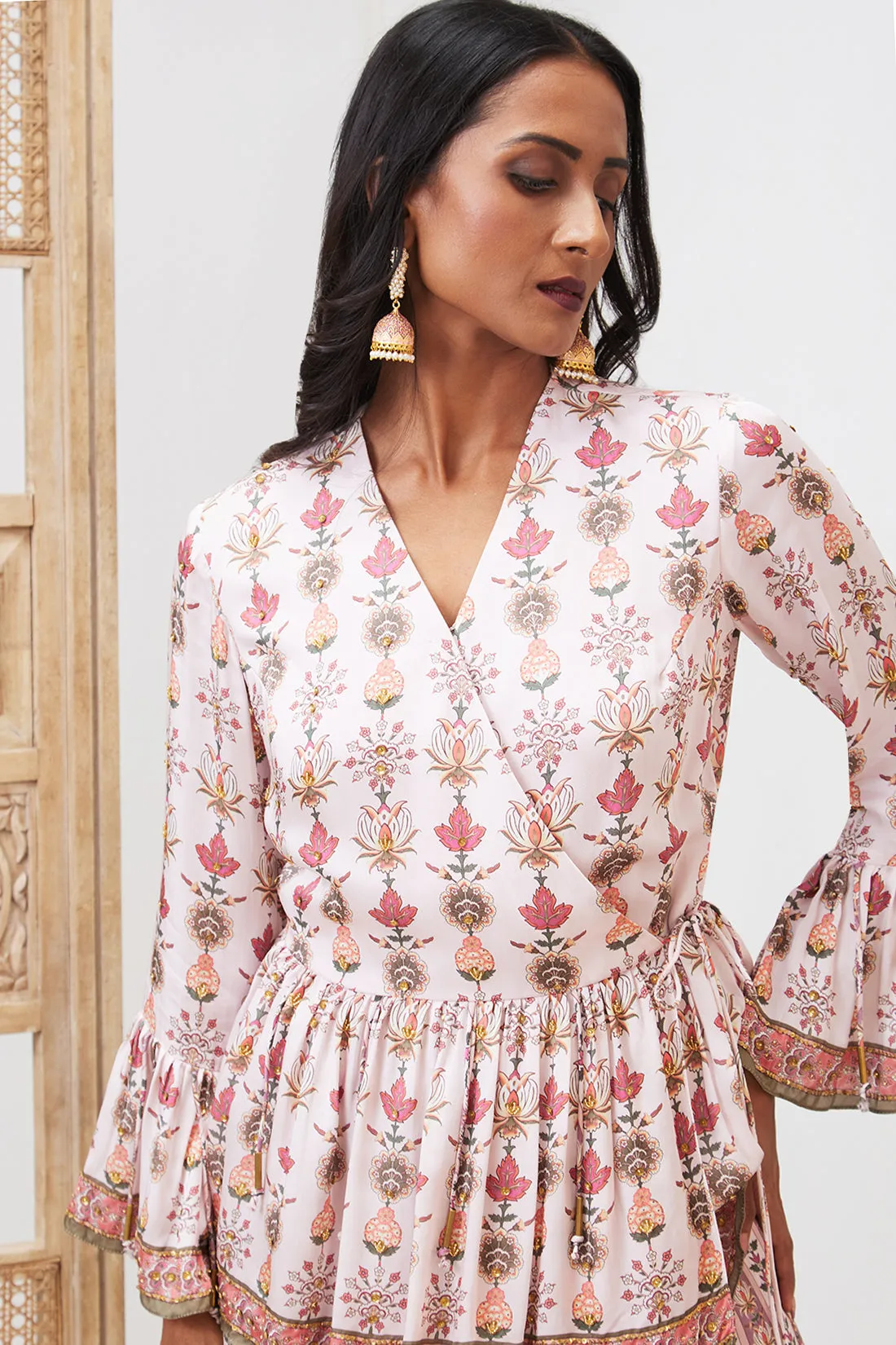 Tabriz Embroidered Sharara Set
