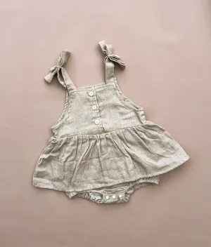 Tahnee Romper - Neutral Linen