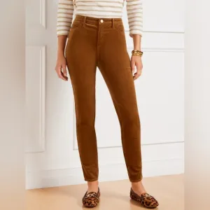 Talbots Corduroy High Waist Skinny Ankle Jegging, Twig Brown, Women's Size 6P