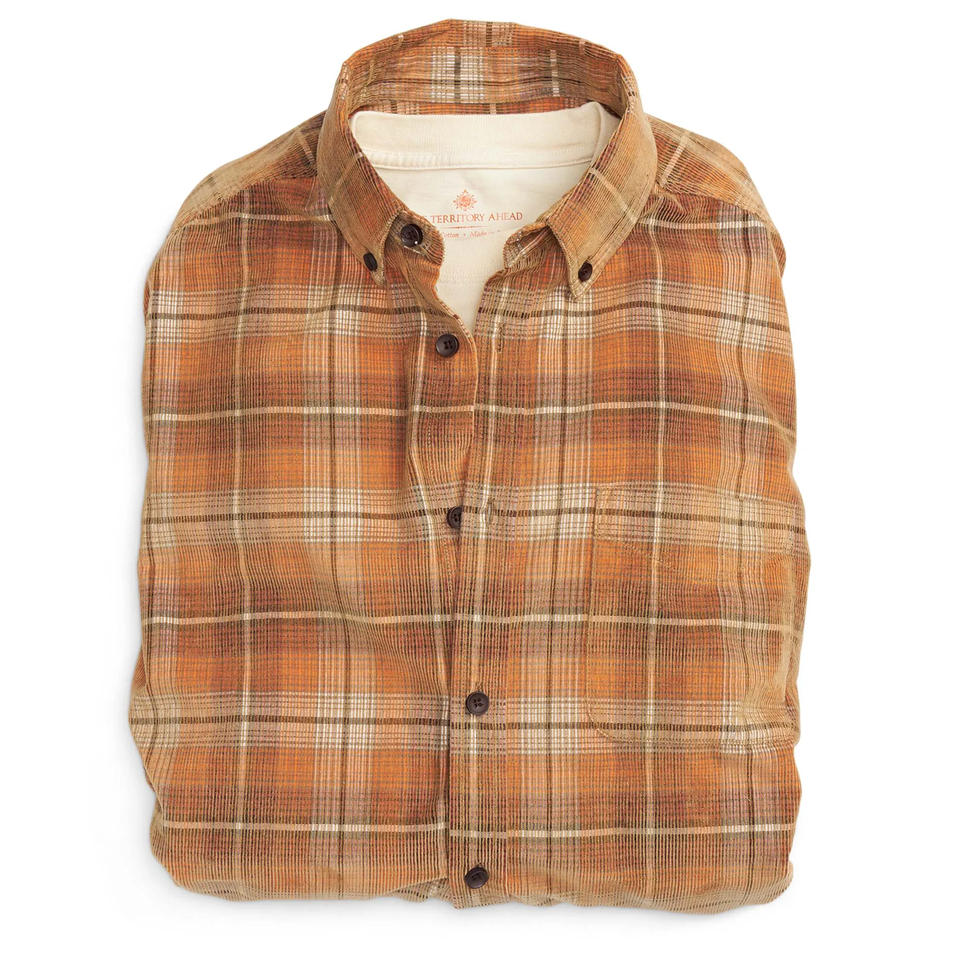 Tall Old Steamboat Plaid Corduroy Shirt