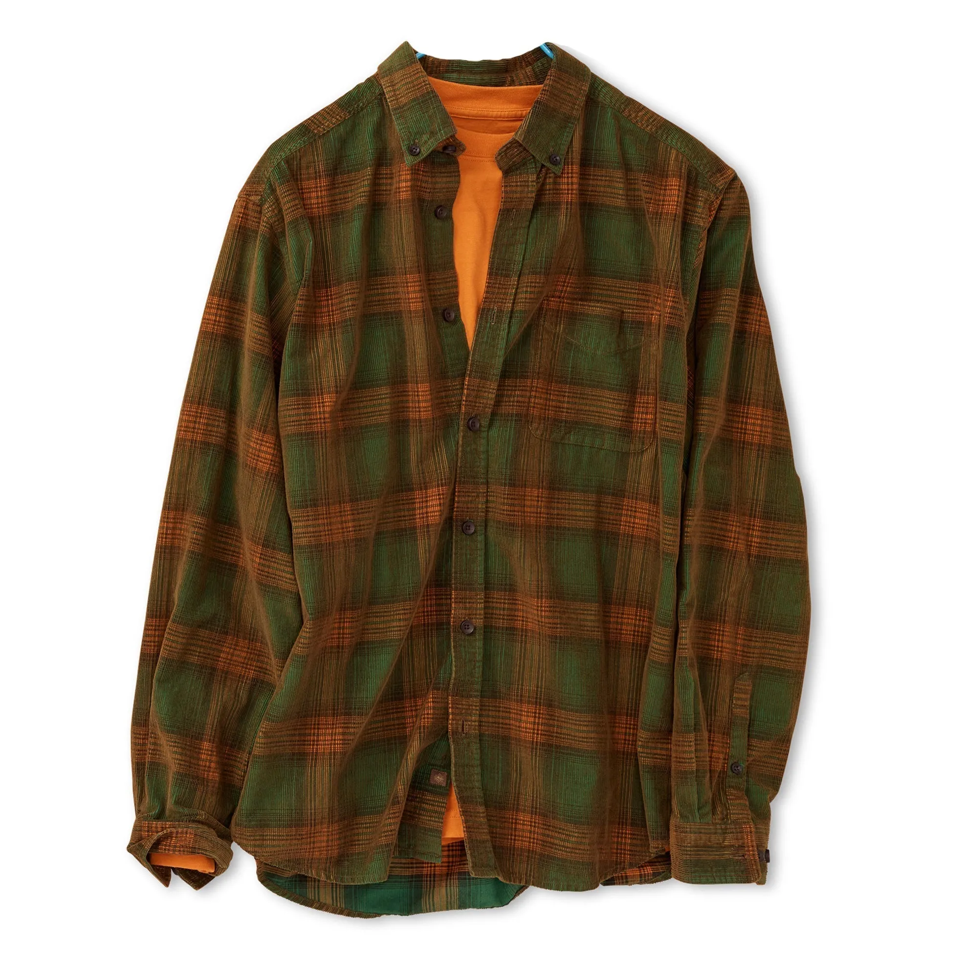 Tall Old Steamboat Plaid Corduroy Shirt