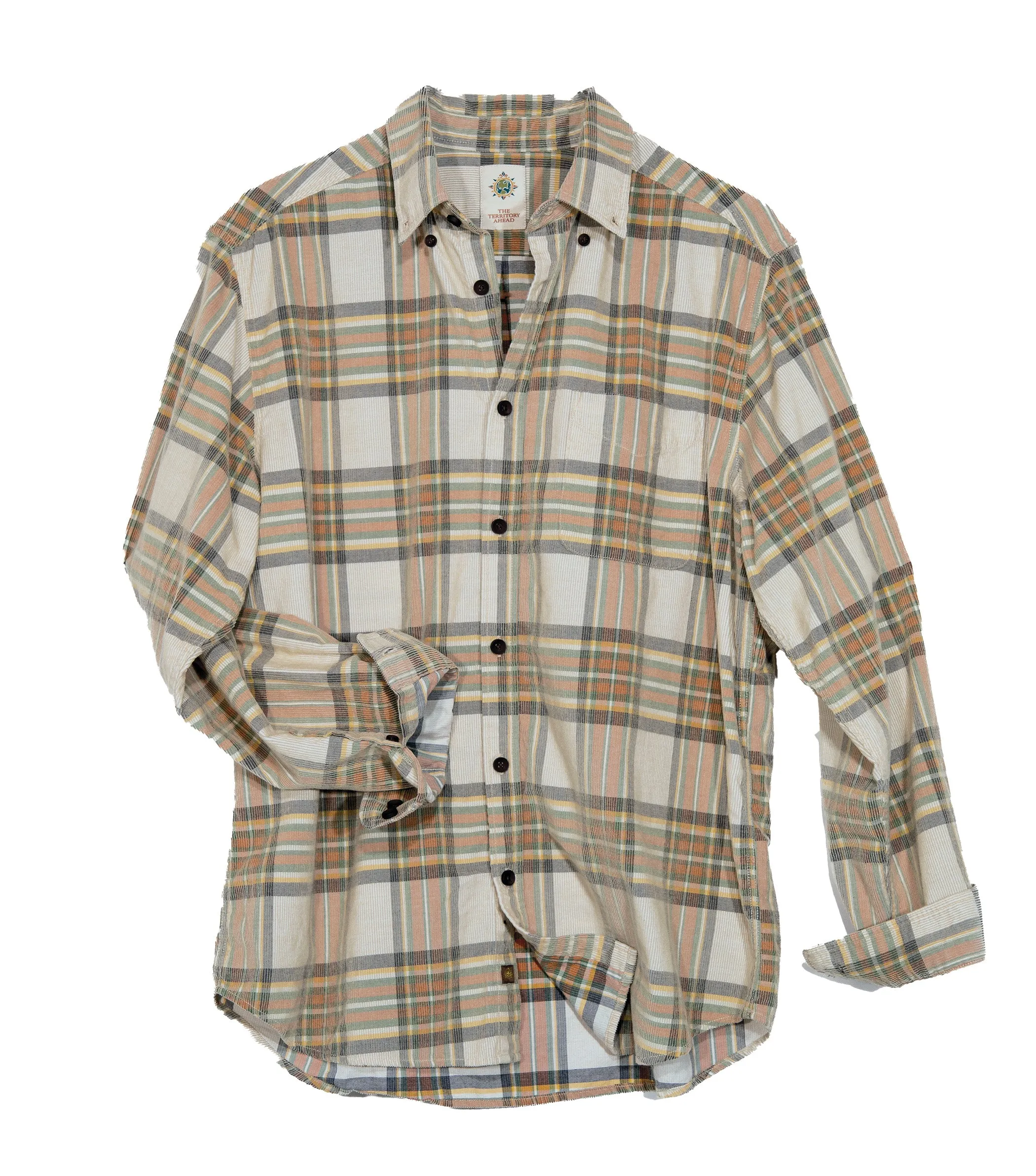 Tall Old Steamboat Plaid Corduroy Shirt