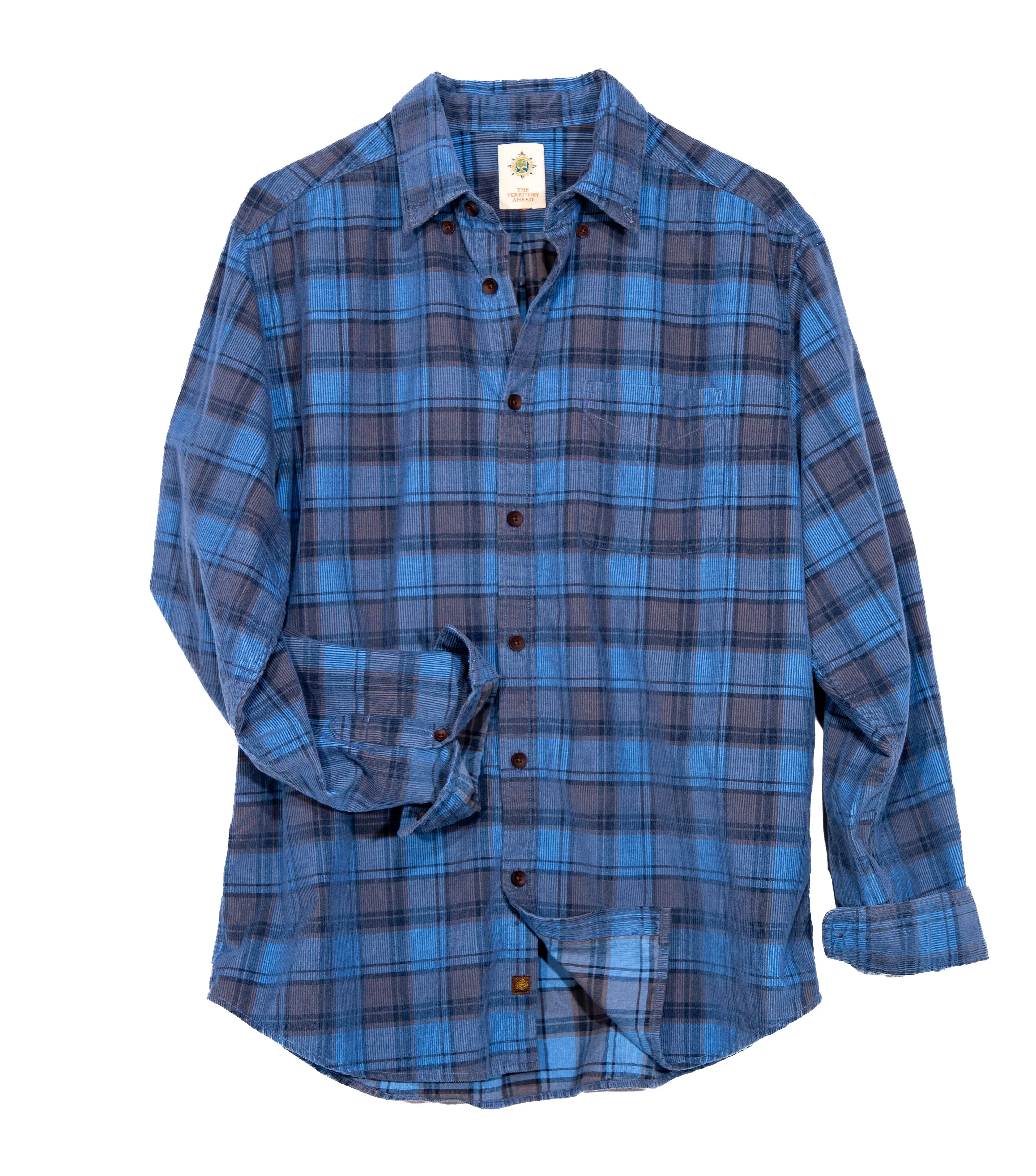 Tall Old Steamboat Plaid Corduroy Shirt