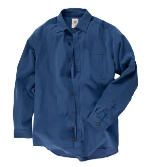 Tall Silk & Cotton Bedford Dobby Shirt
