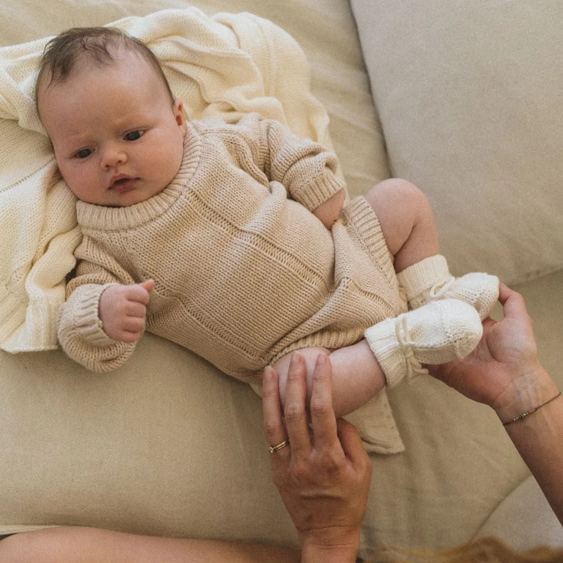 Tallow Romper - Sand