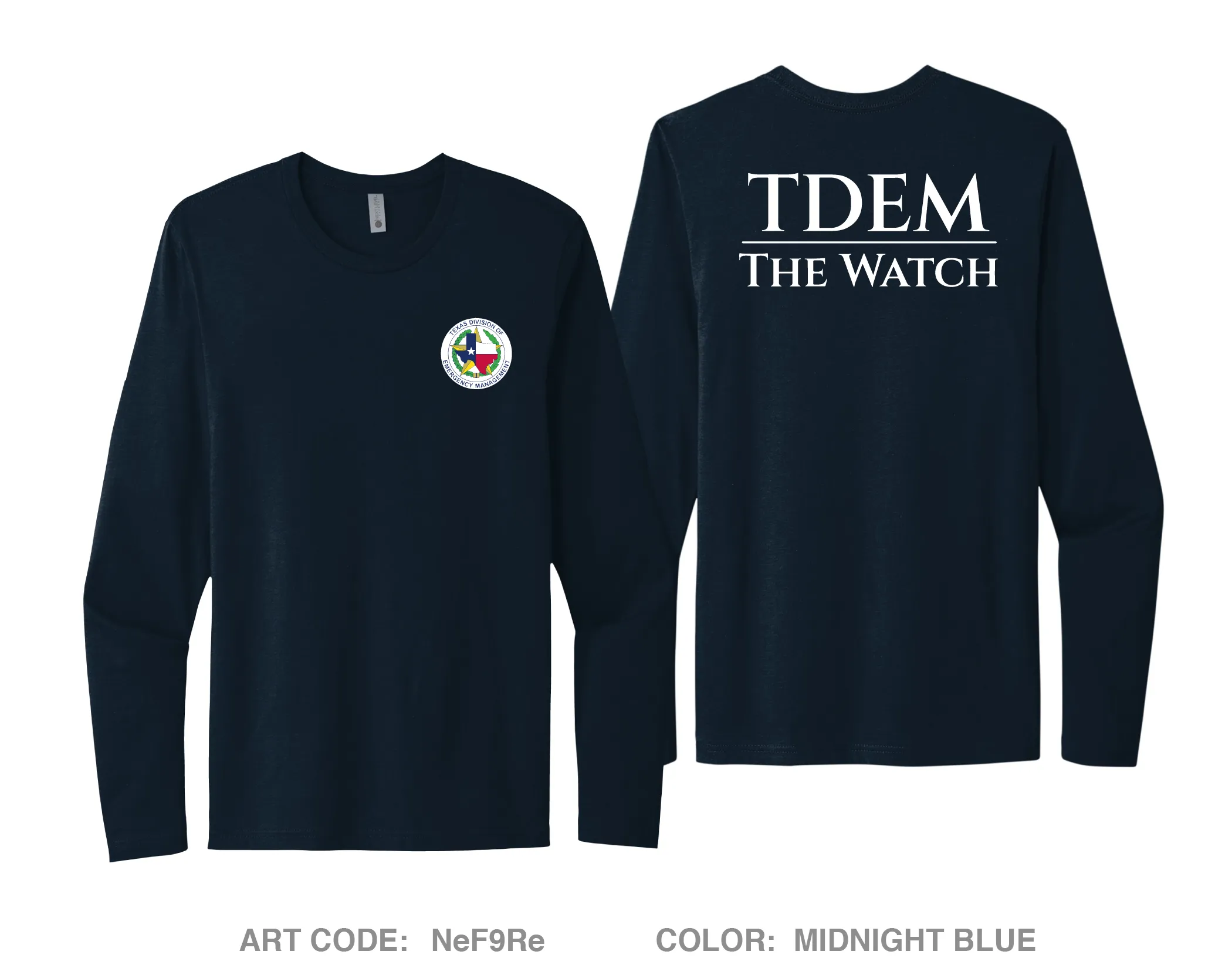 TDEM - The Watch Comfort Unisex Cotton LS Tee - NeF9Re