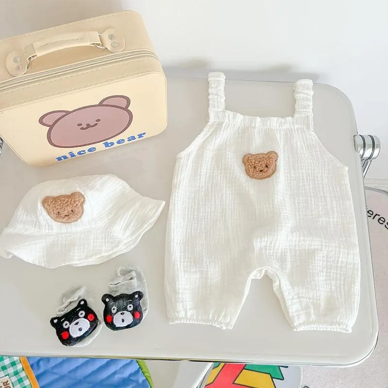 Teddy Overall & Hat Set