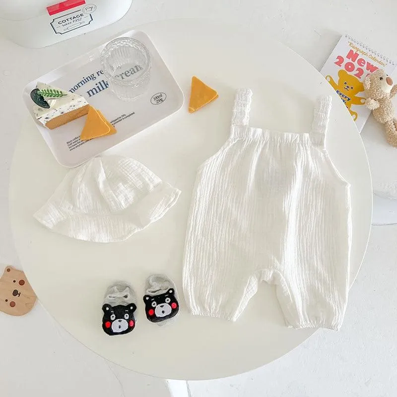 Teddy Overall & Hat Set
