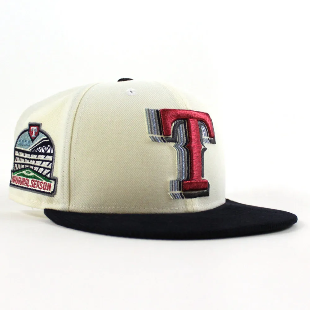 Texas Rangers 2020 Inaugural Season New Era 59Fifty Fitted Hat (Chrome White Corduroy Navy Green Under Brim)