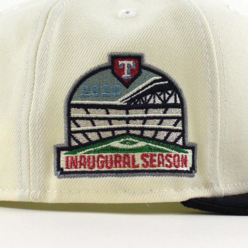 Texas Rangers 2020 Inaugural Season New Era 59Fifty Fitted Hat (Chrome White Corduroy Navy Green Under Brim)