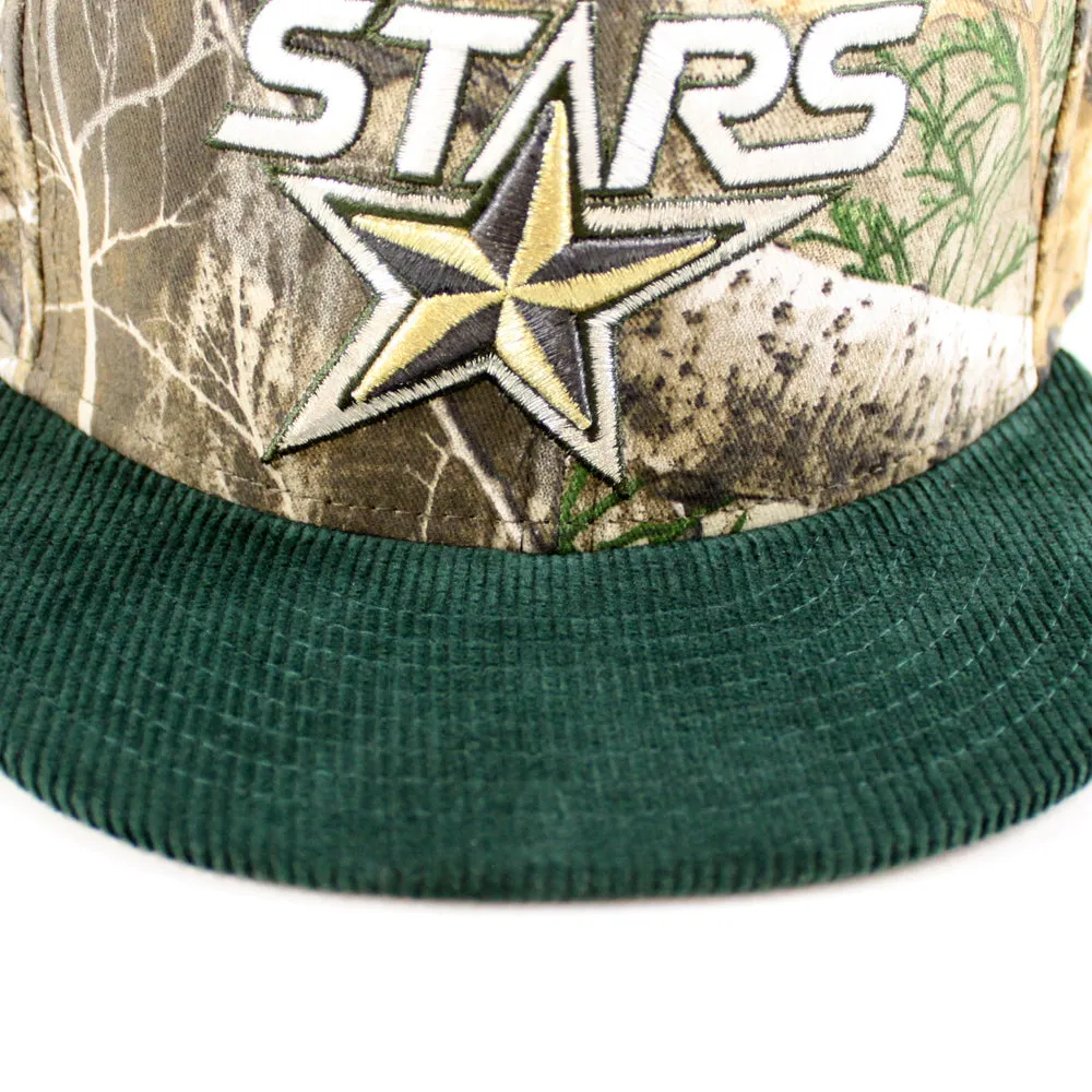 TEXAS STARS AMERICAN HOCKEY LEAGUE 5TH Anniversary New Era 59Fifty Fitted Hat (RealTree Camo Green Corduroy Gray Under Brim)