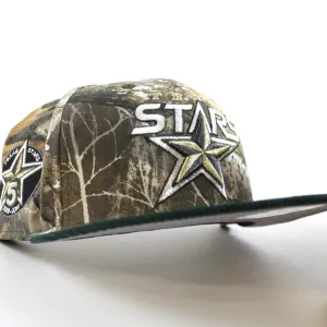 TEXAS STARS AMERICAN HOCKEY LEAGUE 5TH Anniversary New Era 59Fifty Fitted Hat (RealTree Camo Green Corduroy Gray Under Brim)