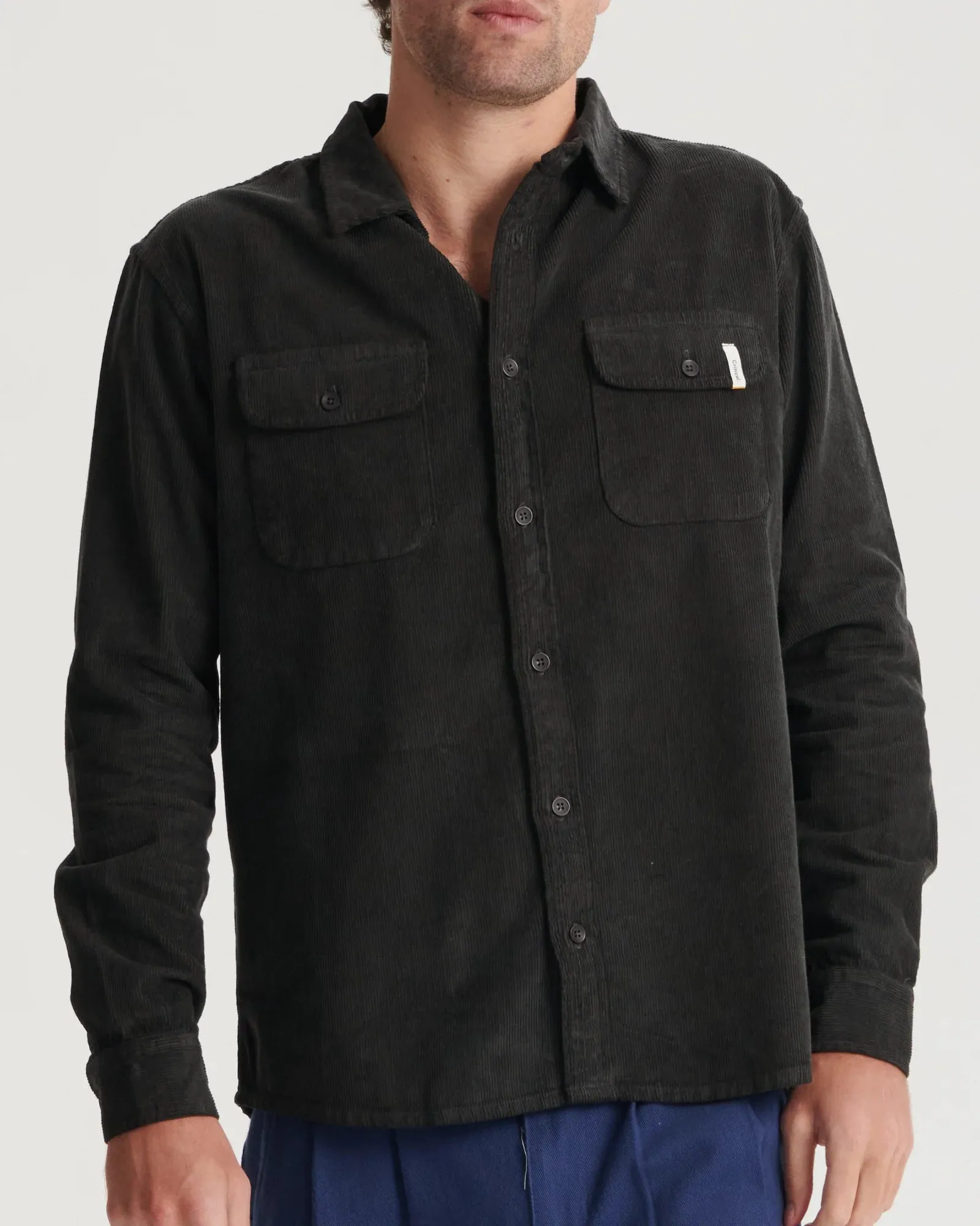 THE CRITICAL SLIDE SOCIETY - Lazy Boy LS Cord Shirt - PHANTOM