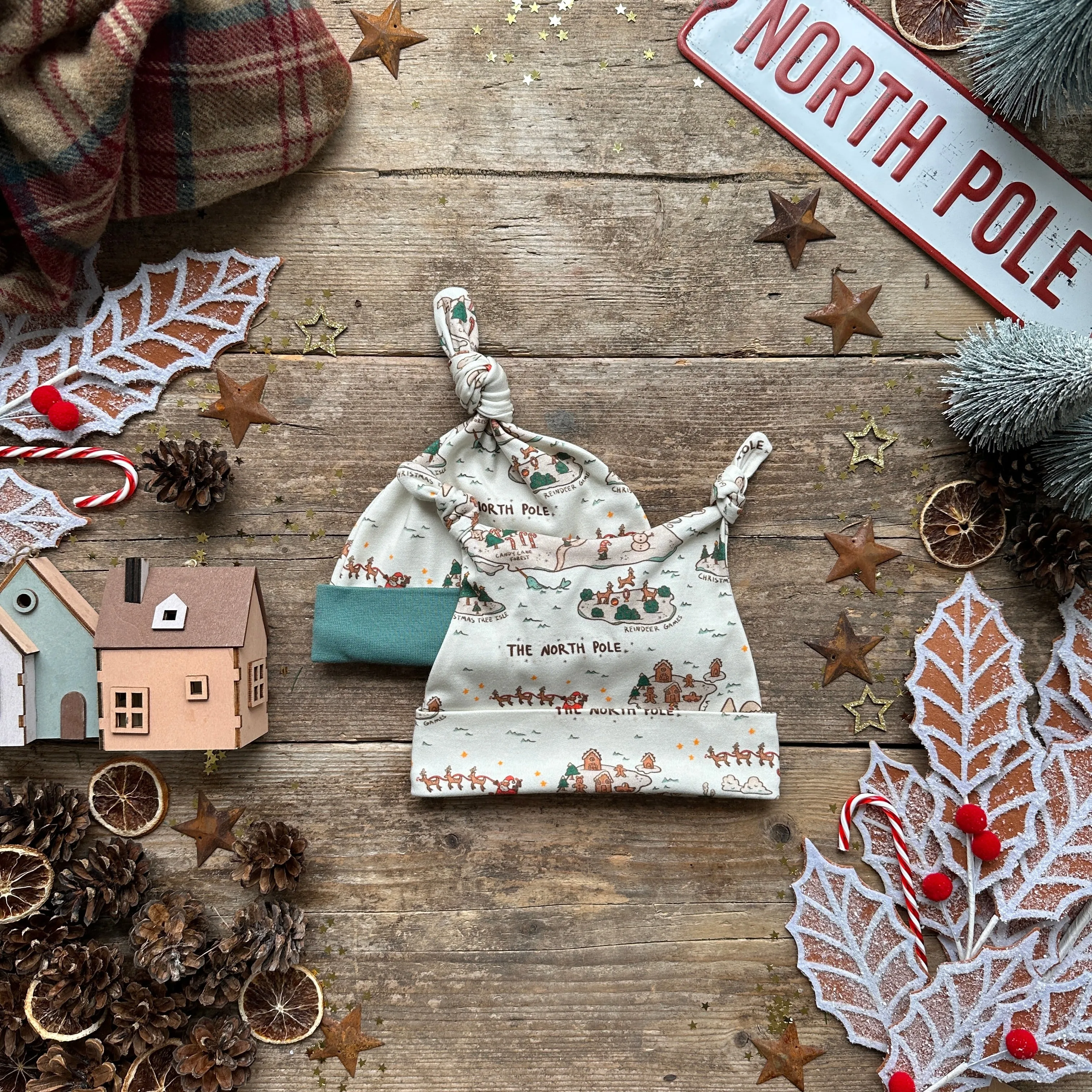 The North Pole Knotted Hat | Ready To Post