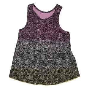 Tie Dye Alligator Print Racerback Tank in Lilac