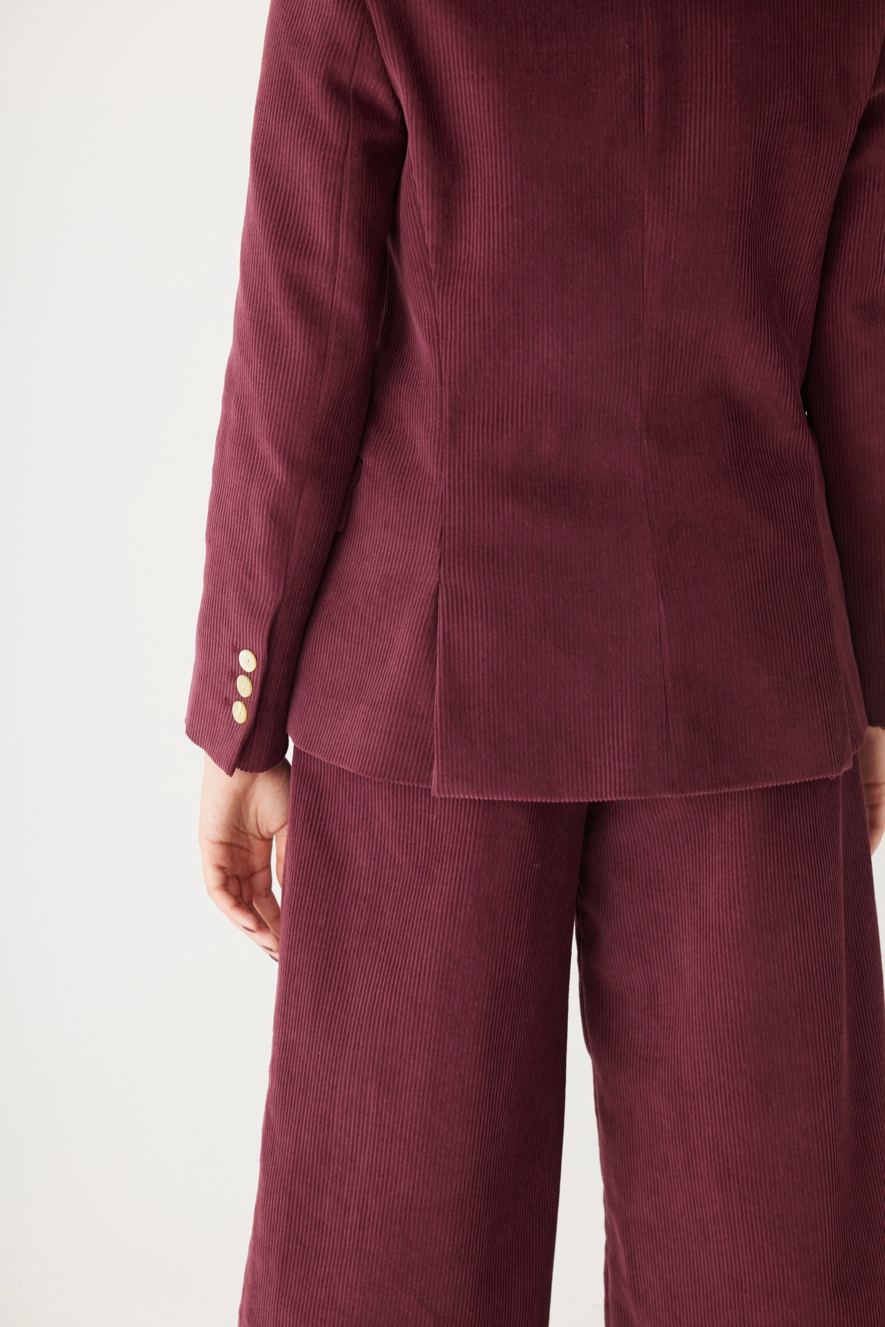 Tilda Blazer in Fine Wine Wale Corduroy